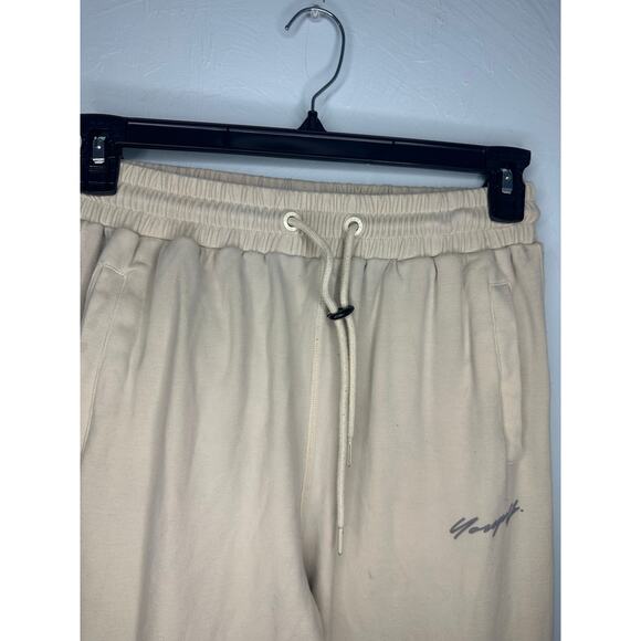 YoungLA Cloud Joggers Men's Size Large Off White Cream Athleisure Sweats Active - Picture 2 of 8